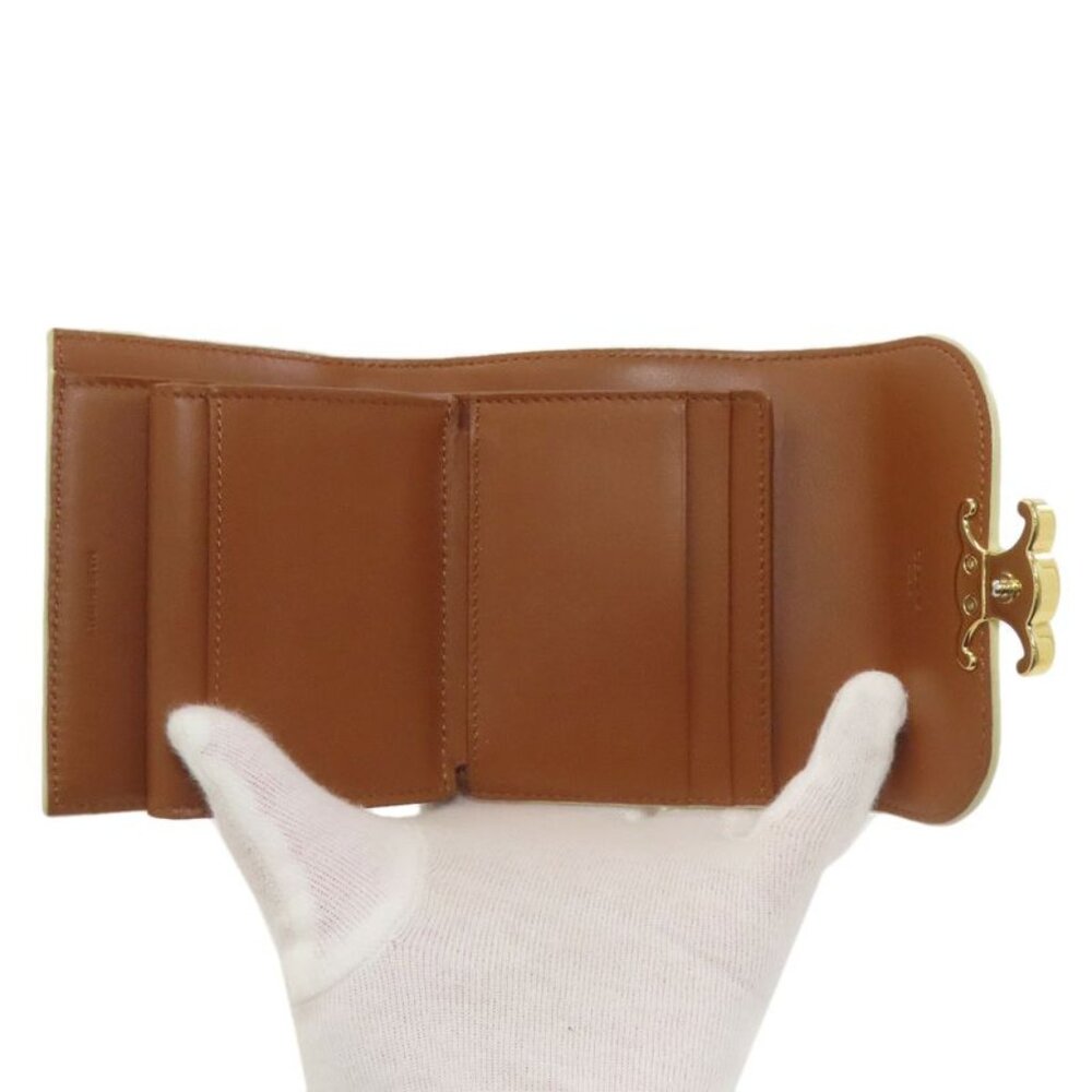 Celine Macadam Pattern Trifold Wallet Bifold Leat… - image 5